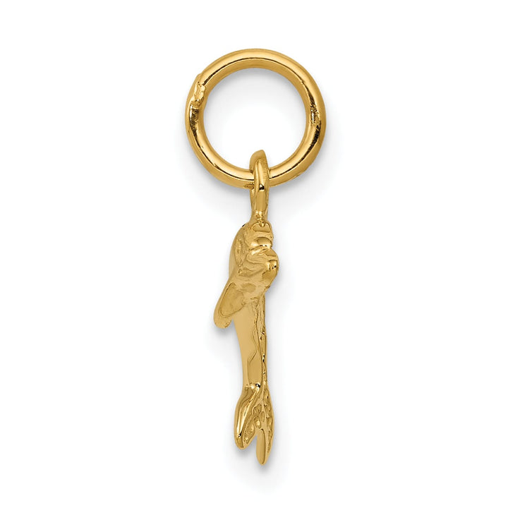 10K Yellow Gold Dolphin Pendant, Small