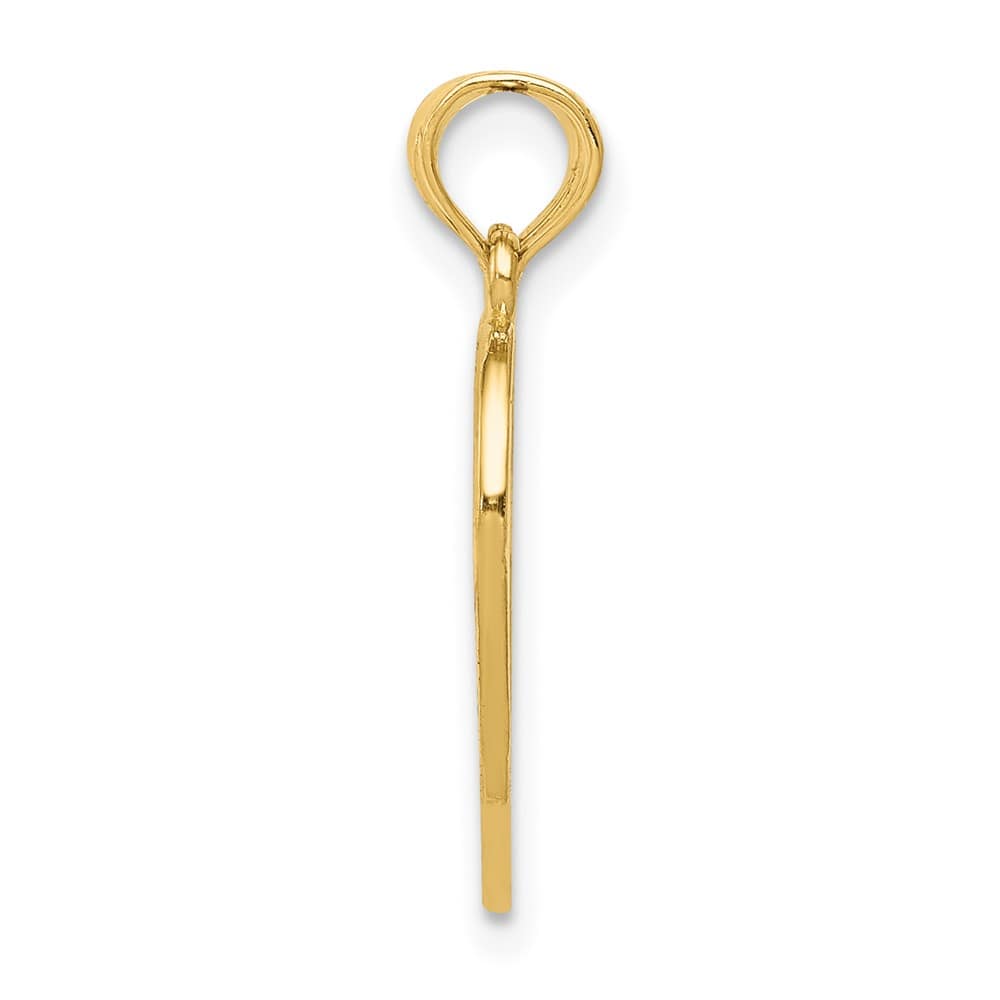 10K Yellow Gold Enameled Medium Mother - Daughter 2-Piece Pendant