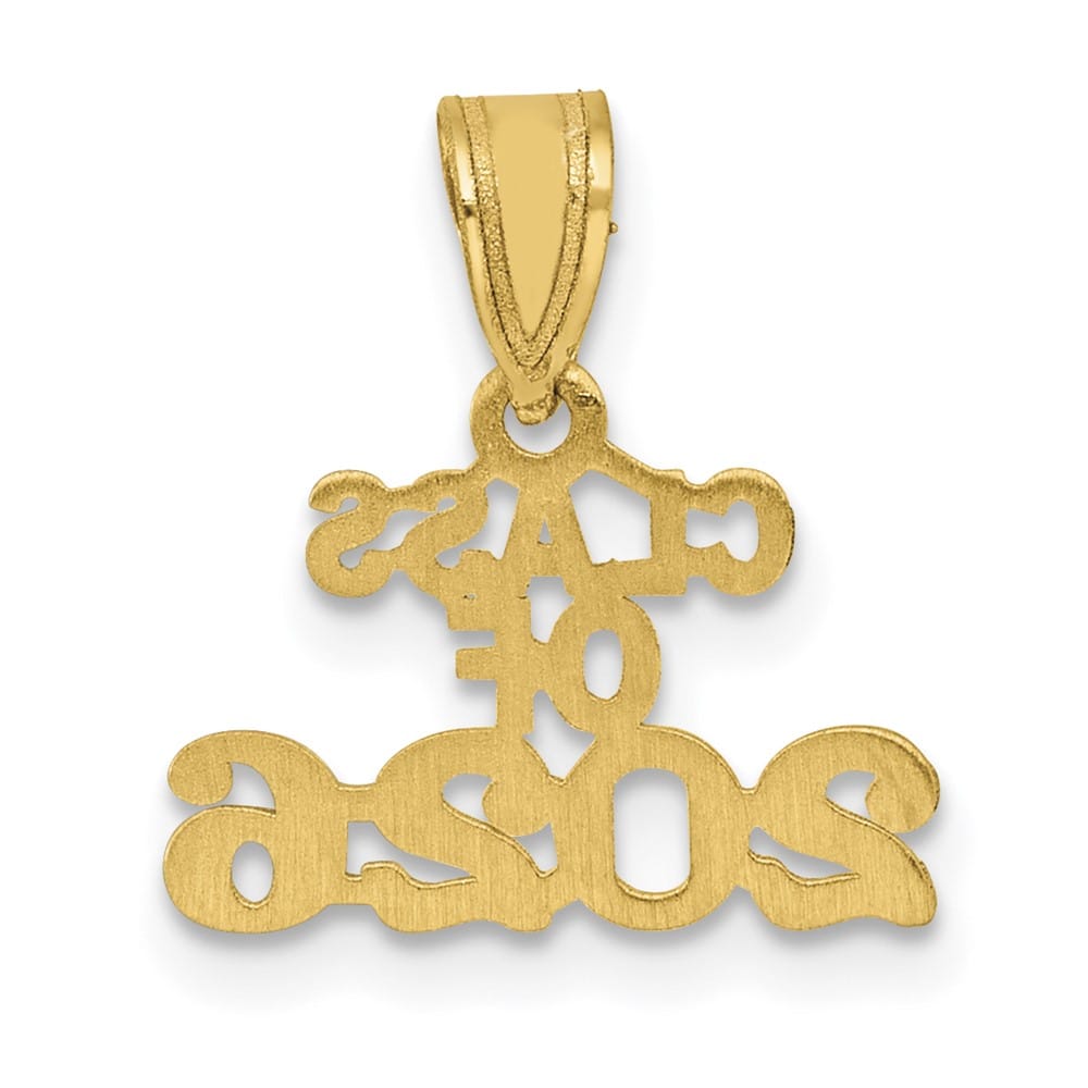 10K Yellow Gold Extra Large Block Class of 2026 Charm