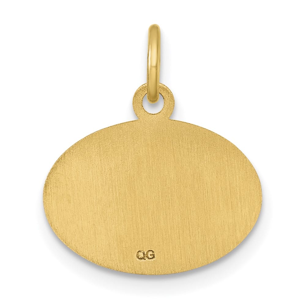 10K Yellow Gold Extra Large Oval Class of 2026 Charm