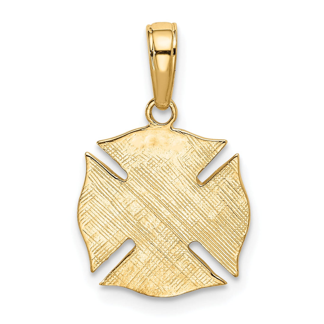 10K Yellow Gold Fire Dept. Medal Pendant