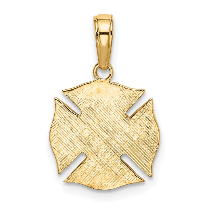 10K Yellow Gold Fire Dept. Medal Pendant