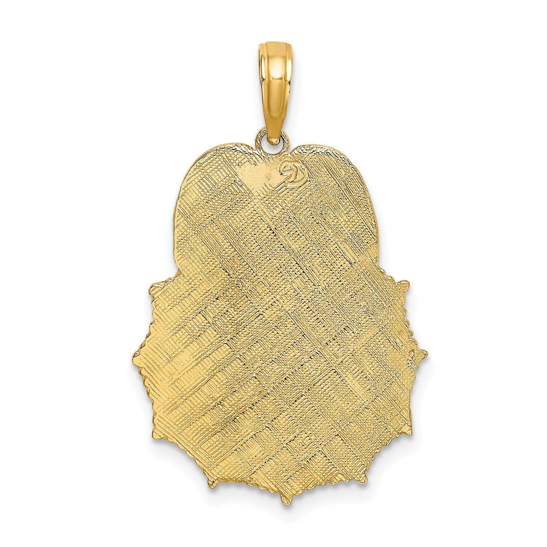 10K Yellow Gold Firefighter Fire Dept. Badge Charm