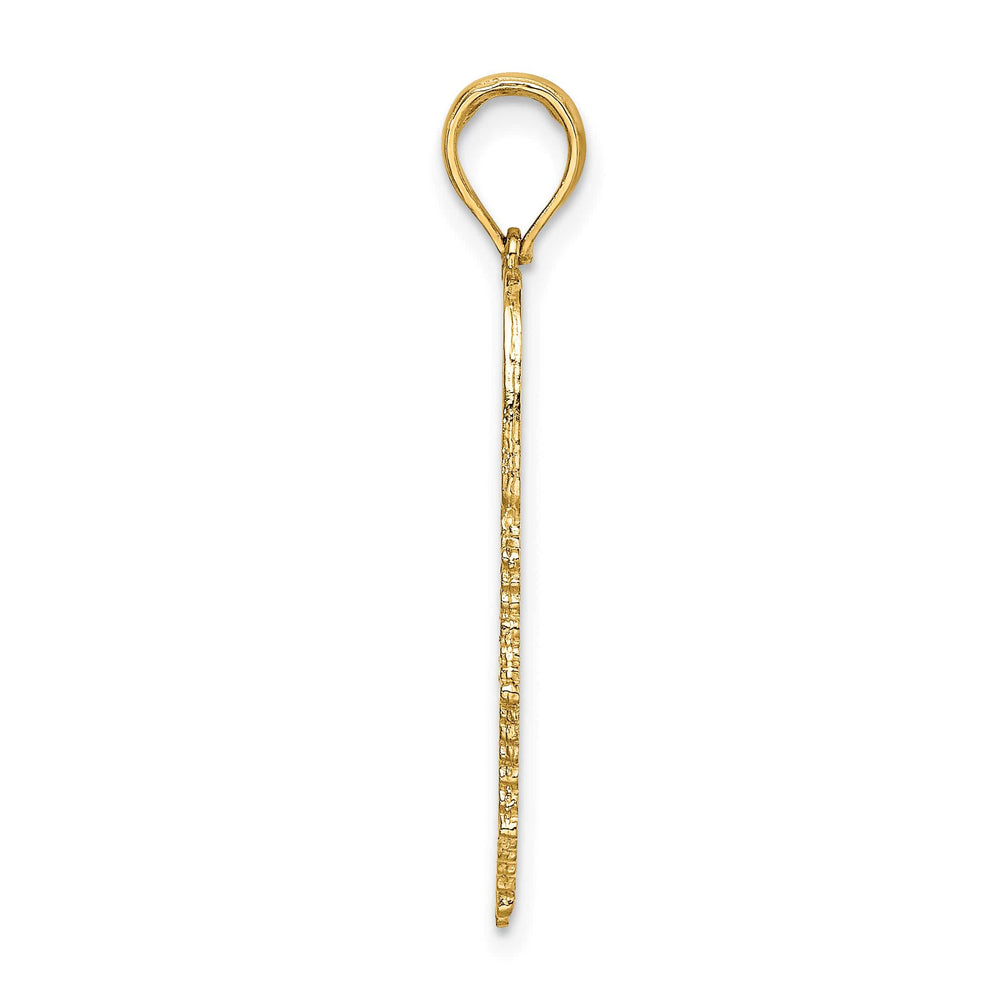 10K Yellow Gold Firefighter Fire Dept. Badge Charm