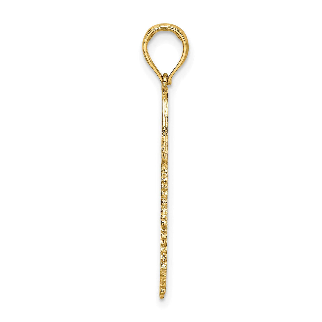10K Yellow Gold Firefighter Fire Dept. Badge Charm