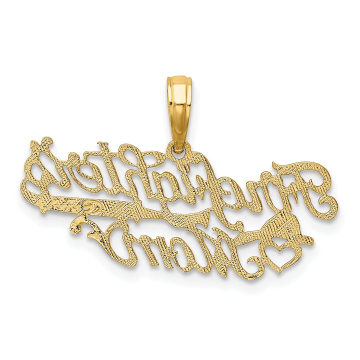 10K Yellow Gold FIREFIGHTER'S MOM Script Charm