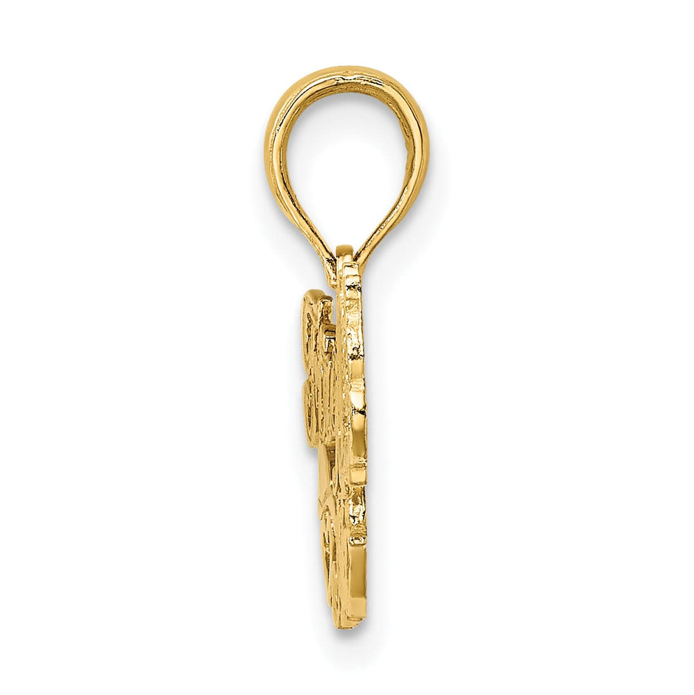 10K Yellow Gold FIREFIGHTER'S MOM Script Charm