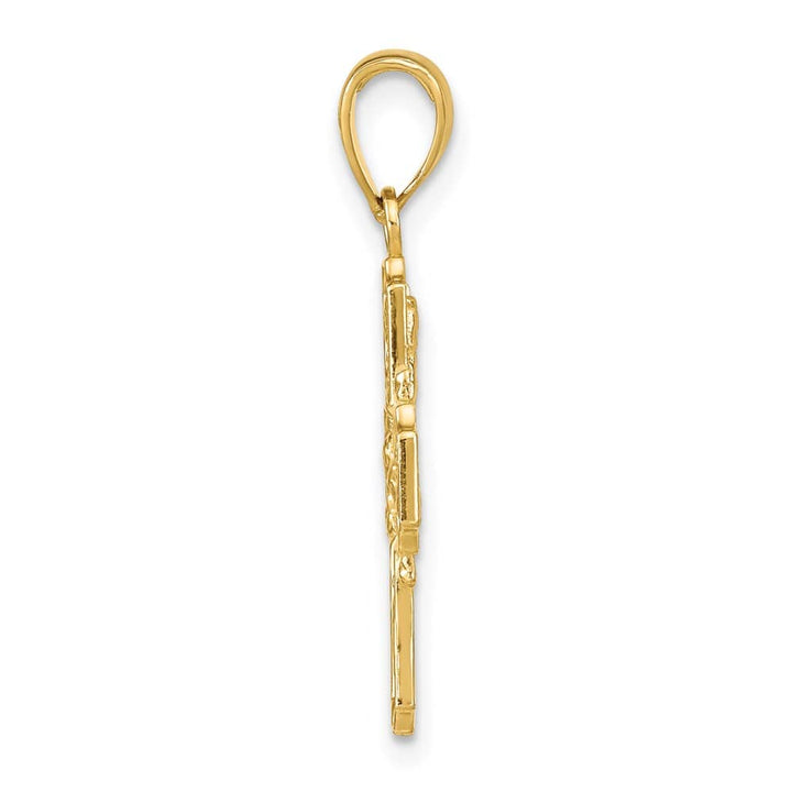 10K Yellow Gold Four Way 19.1 mm x 17.5 mm Medal