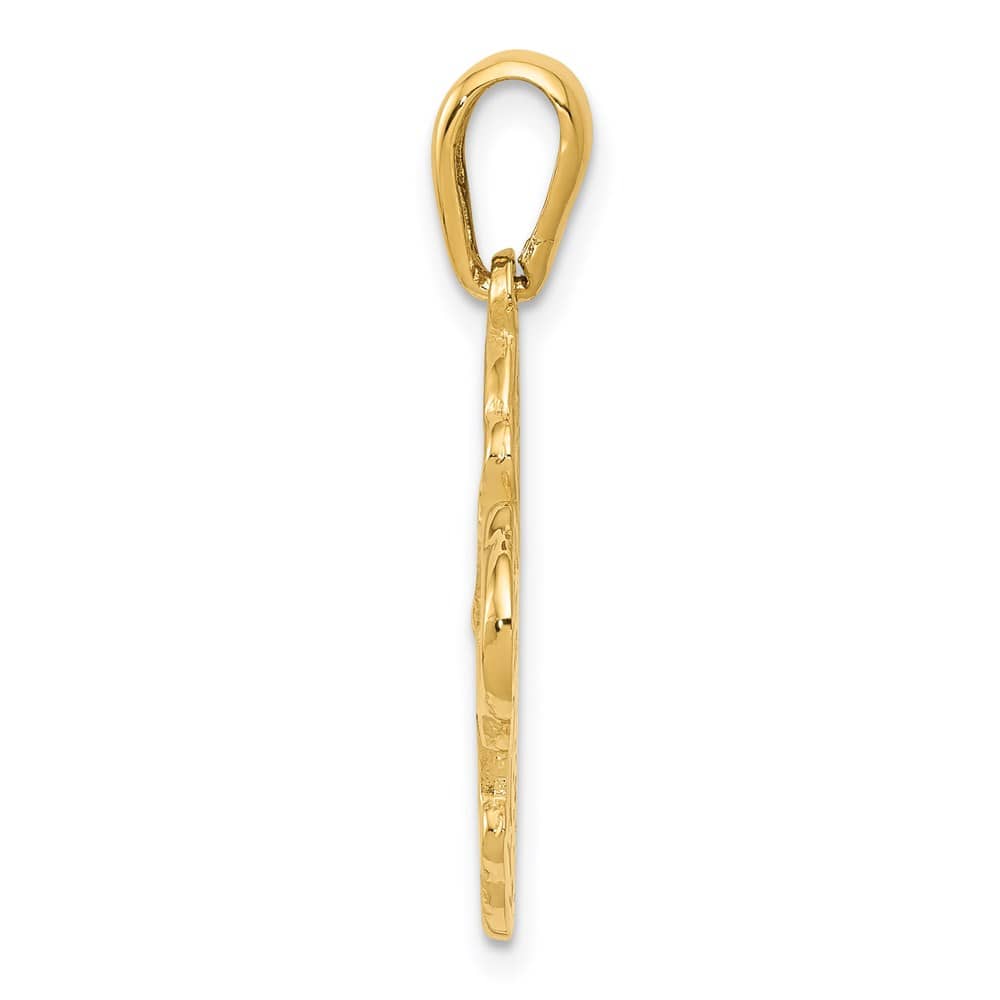 10K Yellow Gold Four Way 19.12 mm x 17.19 mm Medal