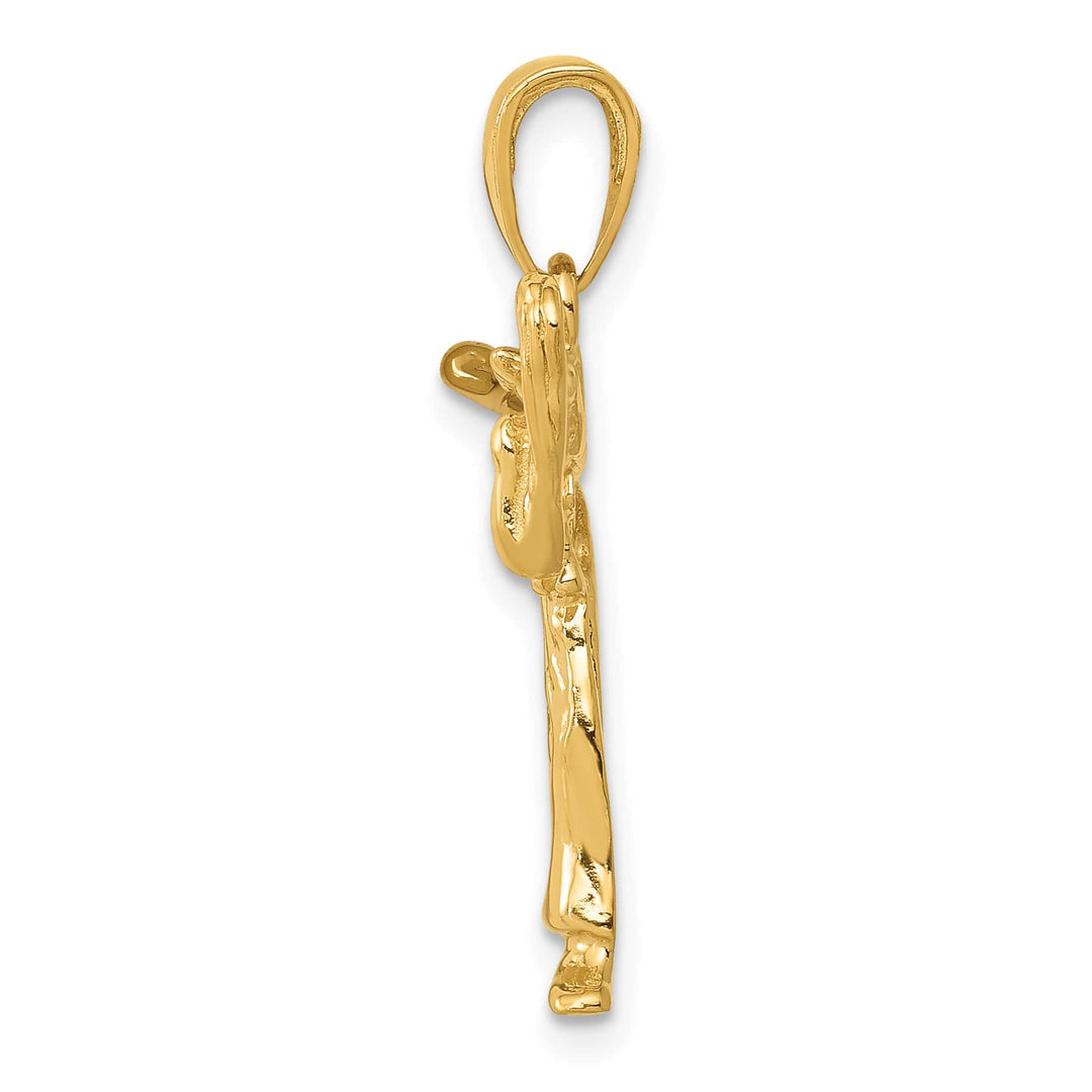 10K Yellow Gold Girl Karate Charm