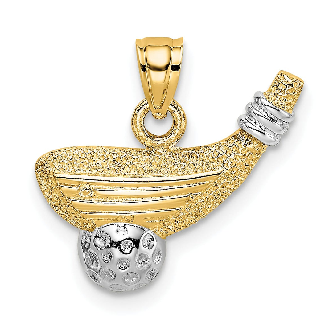 10K Yellow Gold Golf Club and Ball Charm