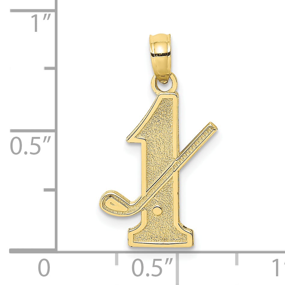 10K Yellow Gold Golf Club and Ball on #1 Charm