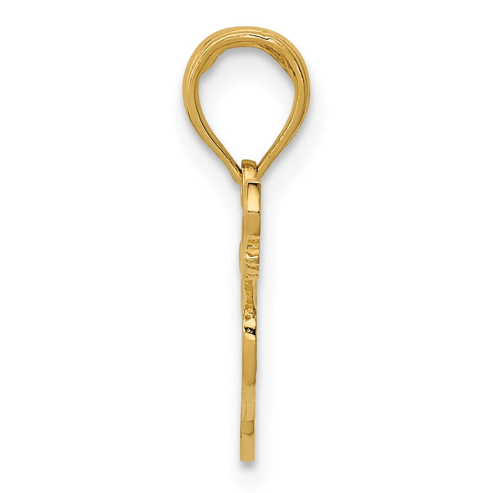 10K Yellow Gold Guitar Pendant