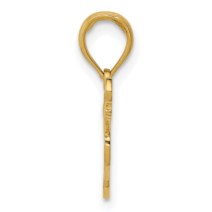 10K Yellow Gold Guitar Pendant