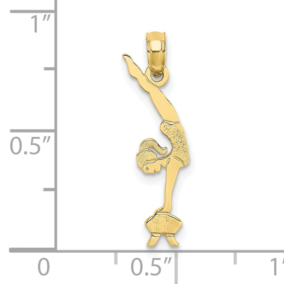 10K Yellow Gold Gymnastics Charm