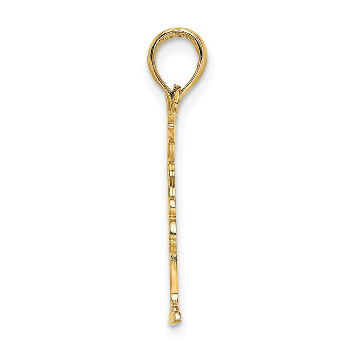 10K Yellow Gold Gymnastics Floor Pendant
