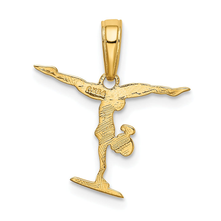 10K Yellow Gold Gymnastics Pendant