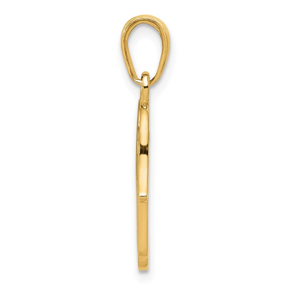 10K Yellow Gold Hamsa with Star of David Pendant