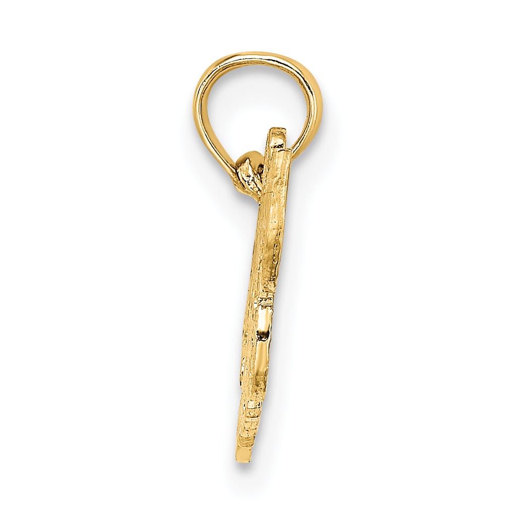 10K Yellow Gold Hockey MOM Charm