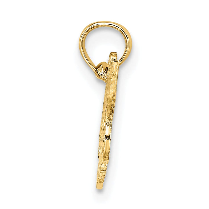 10K Yellow Gold Hockey MOM Charm