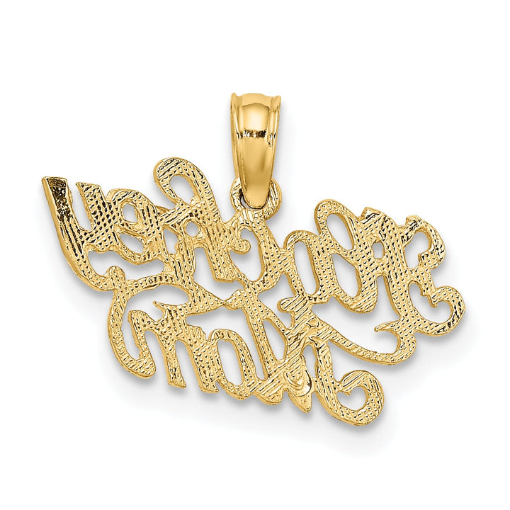 10K Yellow Gold Hockey MOM Charm