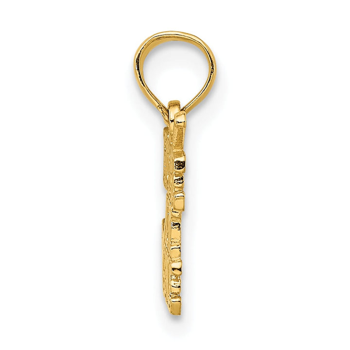 10K Yellow Gold Hole In One with Golf Club Charm