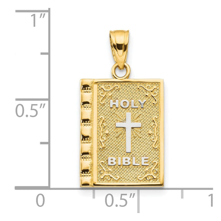 10K Yellow Gold Holy Bible Charm
