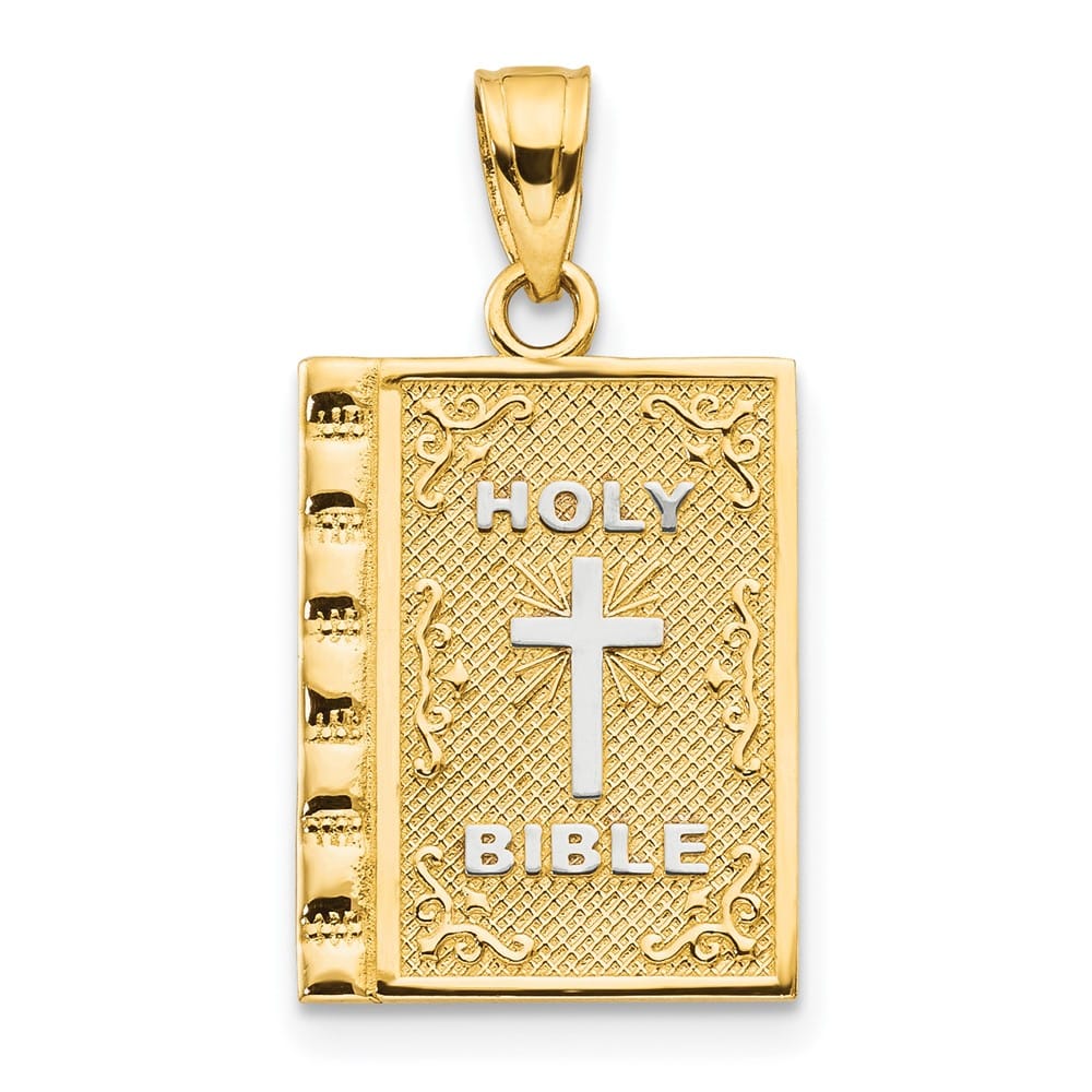 10K Yellow Gold Holy Bible Charm