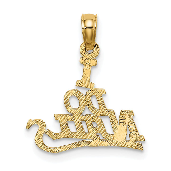 10K Yellow Gold I Do Nails Charm