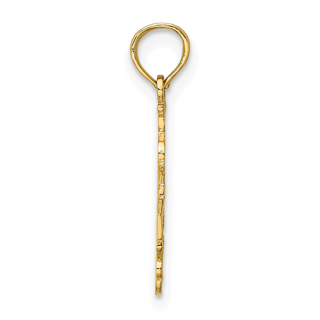 10K Yellow Gold I Heart Las Vegas with Dice Cut-out Charm