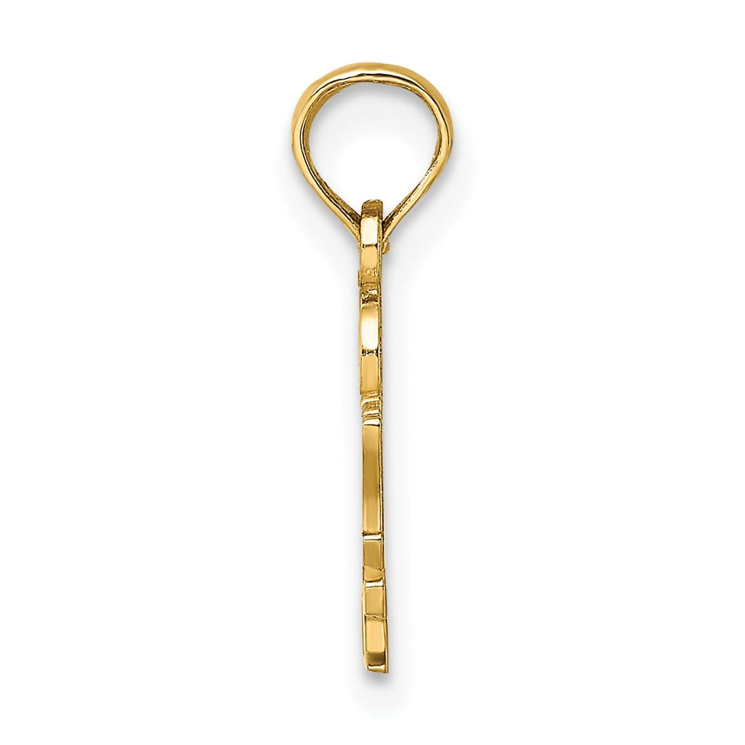 10K Yellow Gold I Heart My Deputy Charm