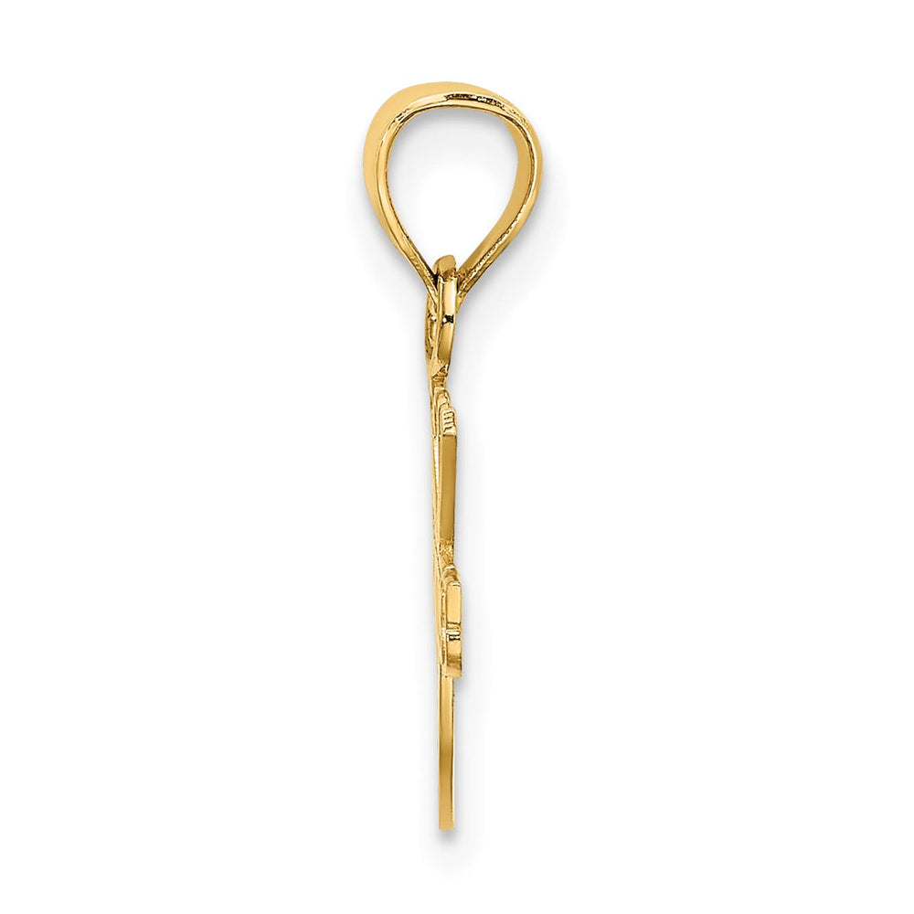 10K Yellow Gold I Heart Tennis Charm