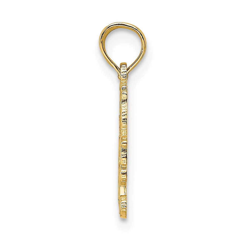 10K Yellow Gold I Heart To Cook Charm