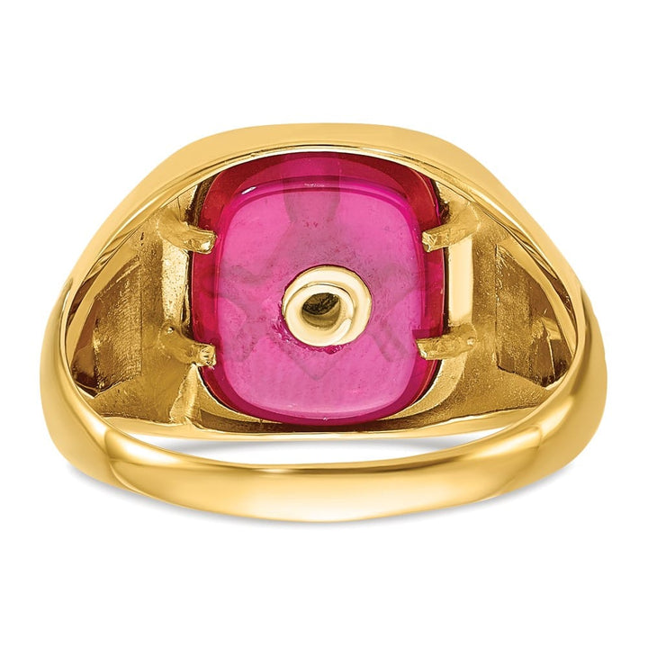 10k Yellow Gold IB Goodman with Black Enamel and Men's Masonic Ring