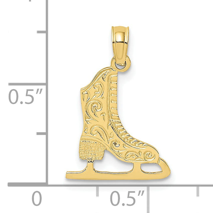 10K Yellow Gold Ice Skate Charm