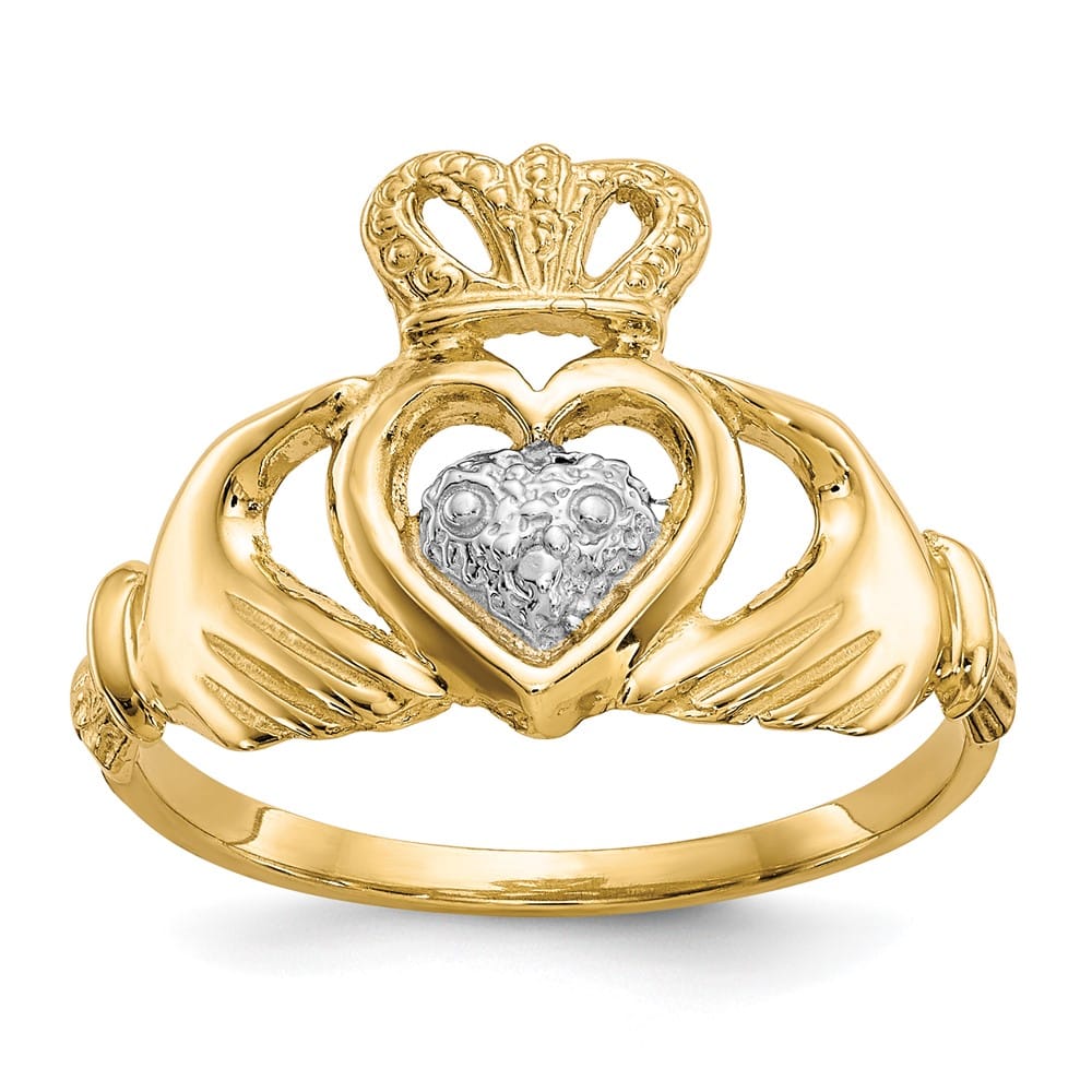 10k Yellow Gold Ladies Claddagh Ring