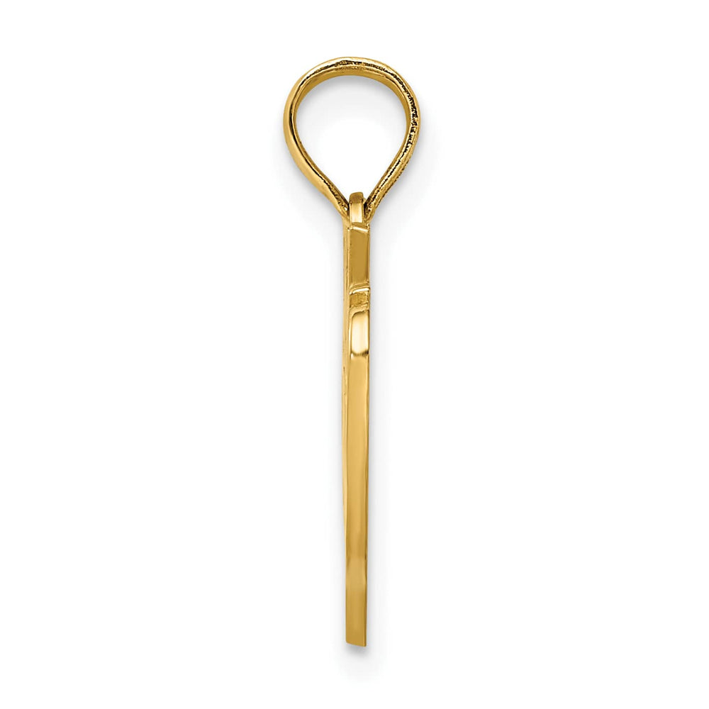 10K Yellow Gold Lady Deputy Script Charm