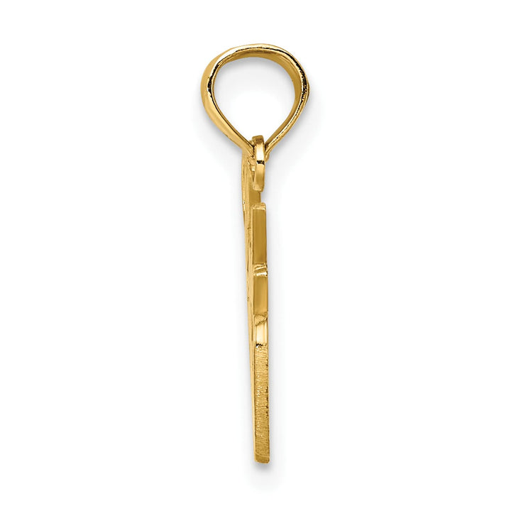 10K Yellow Gold Lady Officer Script Charm
