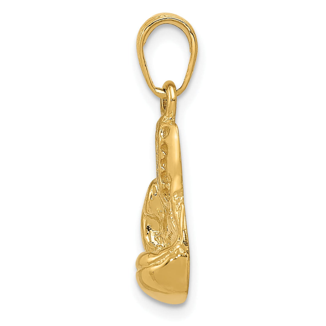 10K Yellow Gold Large Boxing Glove Charm
