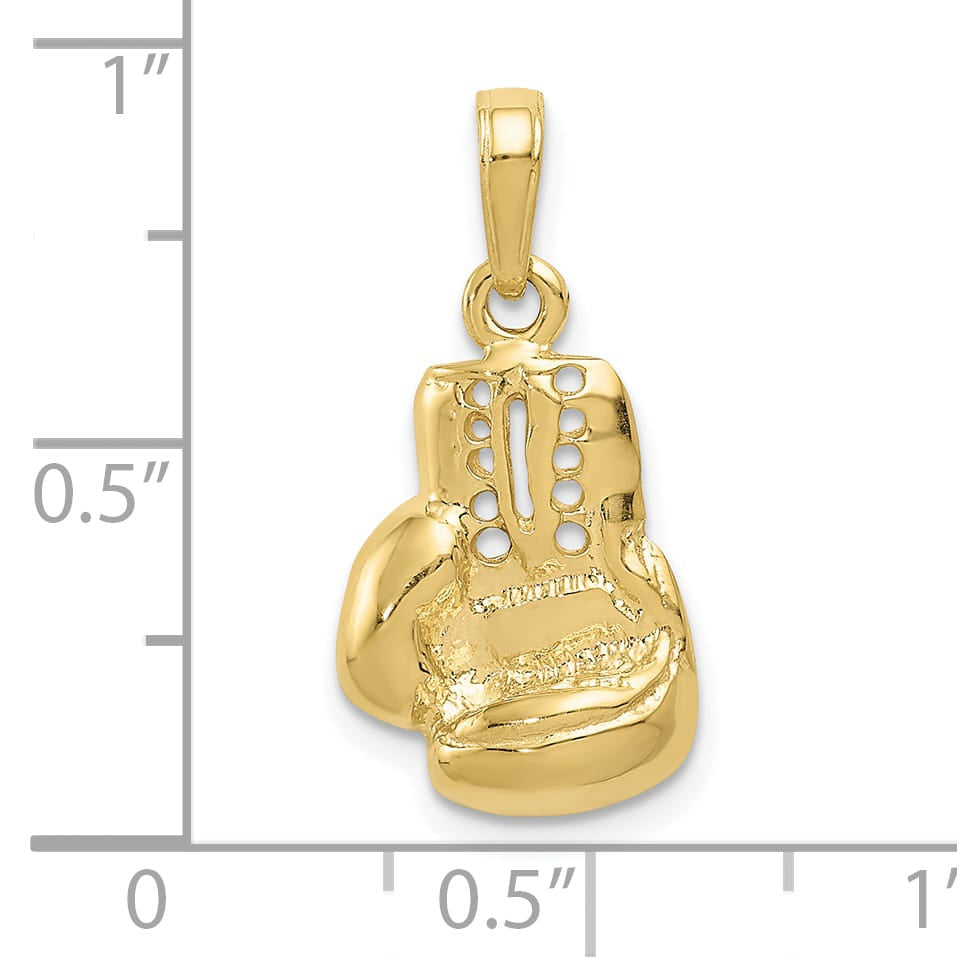 10K Yellow Gold Large Boxing Glove Charm