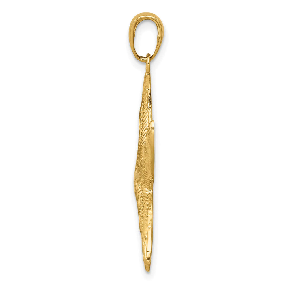10K Yellow Gold Large D.C. Starfish Pendant