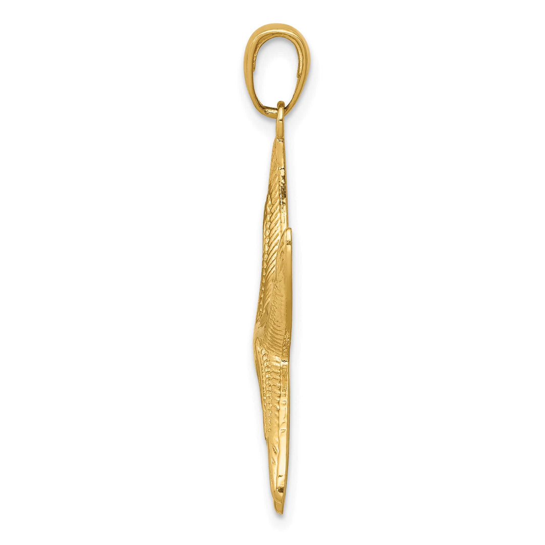 10K Yellow Gold Large D.C. Starfish Pendant