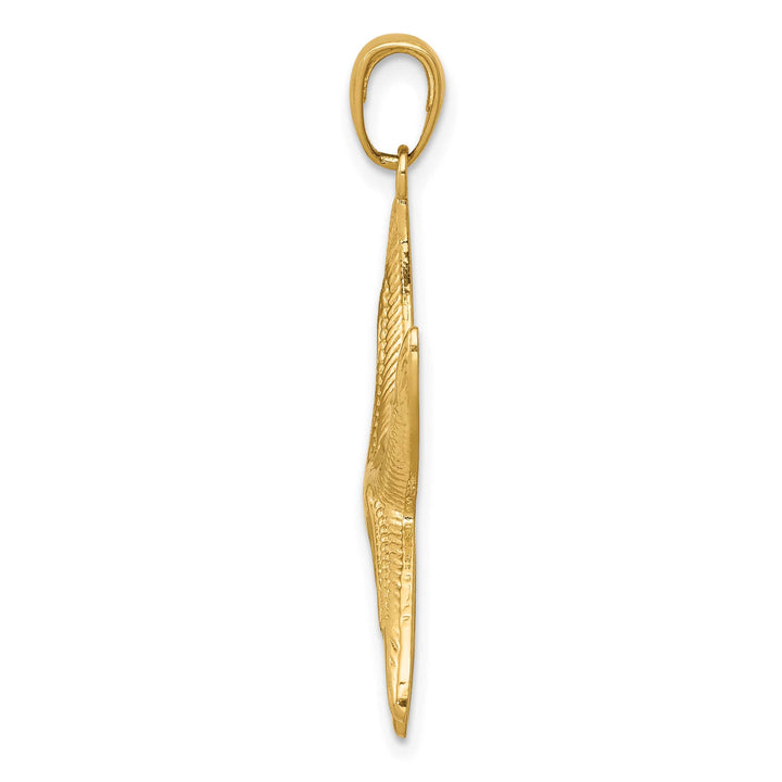 10K Yellow Gold Large D.C. Starfish Pendant