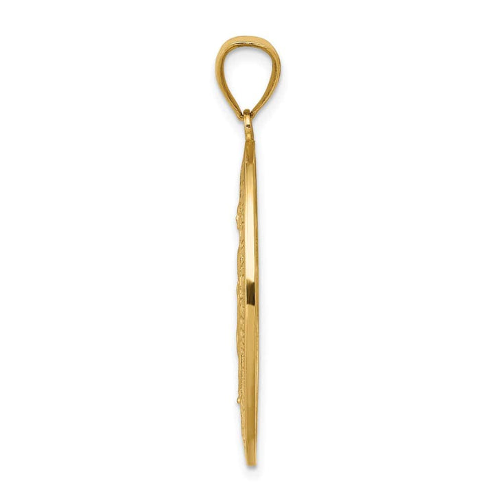 10K Yellow Gold Large Oval Miraculous Medal