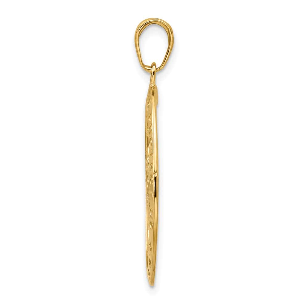 10K Yellow Gold Large Oval St. Christopher Medal