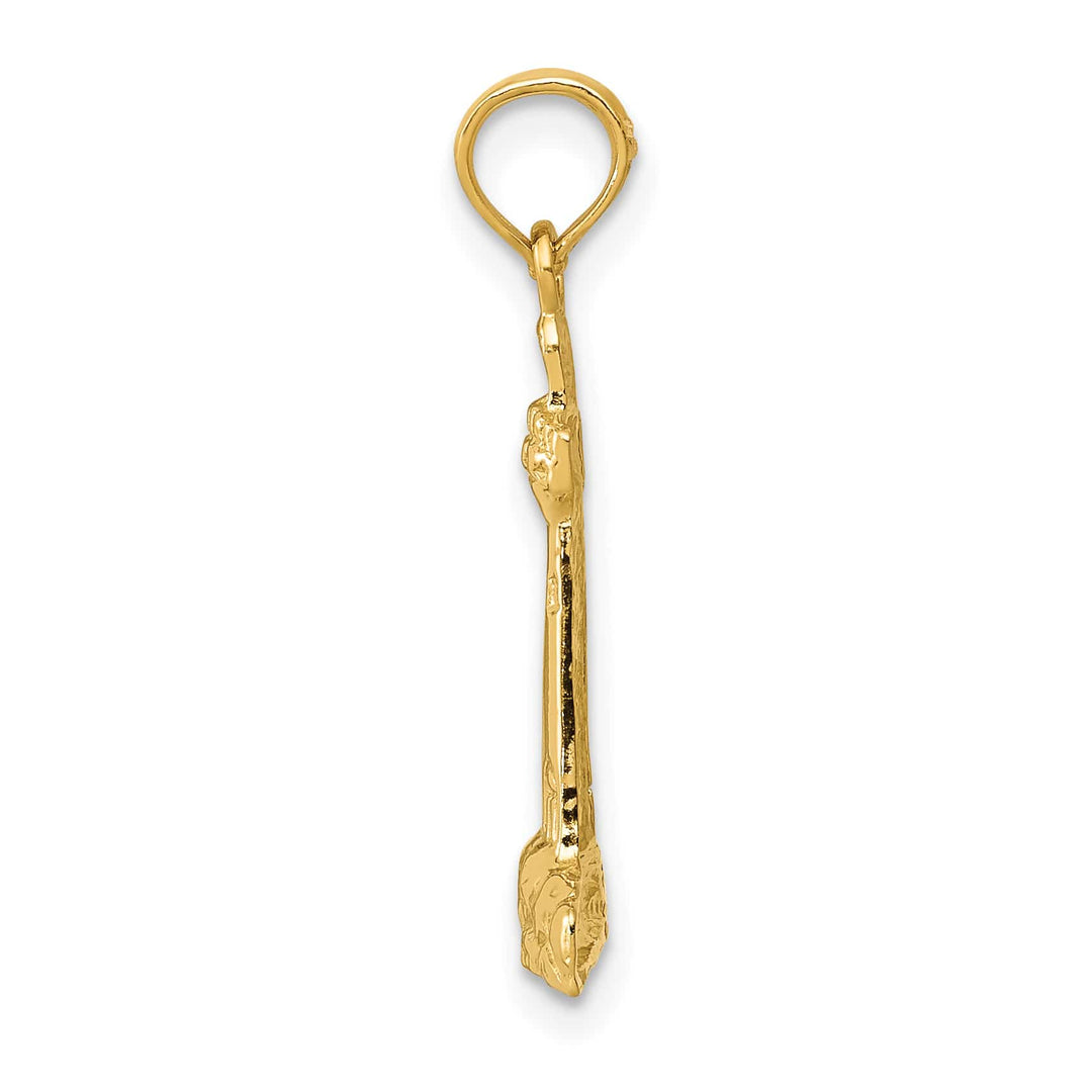 10K Yellow Gold Lighthouse Pendant, Small