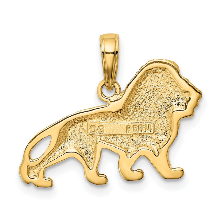 10K Yellow Gold Lion Charm