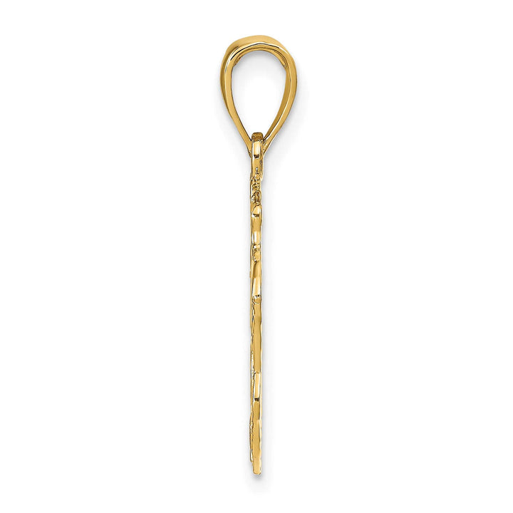 10K Yellow Gold Lion Head Pendant