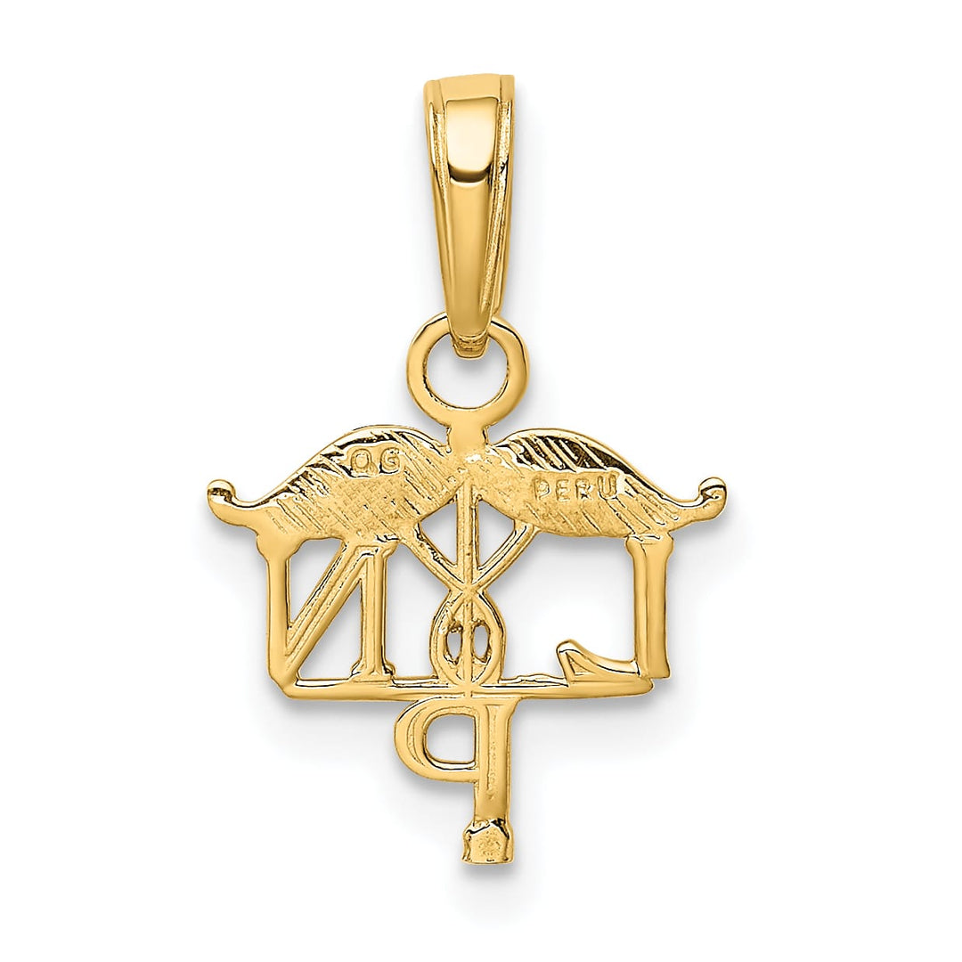 10K Yellow Gold LPN Symbol Pendant