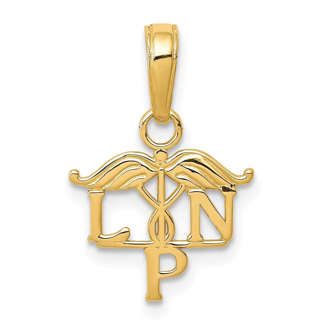10K Yellow Gold LPN Symbol Pendant
